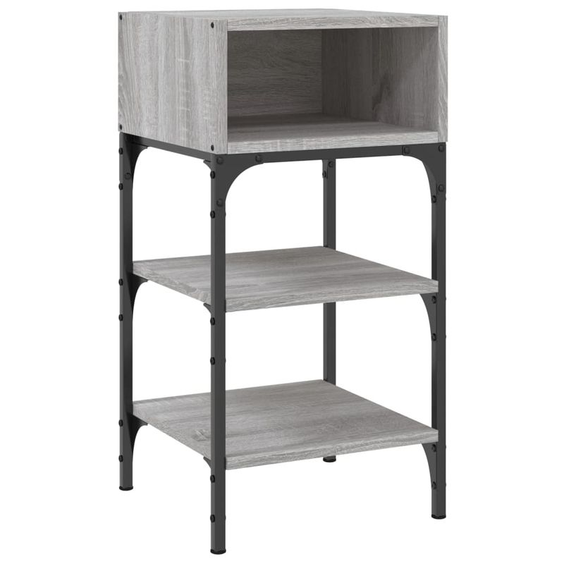Casa si Gradina - Mobilier - Comode si corpuri - Noptiere - Noptiere, 2 buc., gri sonoma, 35x34,5x70 cm, lemn compozit - Infinity.ro