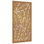 Casa si Gradina - Decoratiuni - Decoratiuni perete - Decor perete de gradina 105x55 cm design frunze otel Corten - Infinity.ro