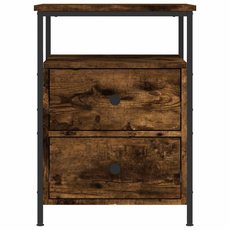Casa si Gradina - Mobilier - Comode si corpuri - Noptiere - Noptiera, stejar fumuriu, 44x45x60 cm , lemn compozit - Infinity.ro