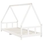 Casa si Gradina - Mobilier - Mobilier copii - Patuturi copii - Cadru de pat pentru copii, alb, 90x200 cm, lemn masiv de pin - Infinity.ro