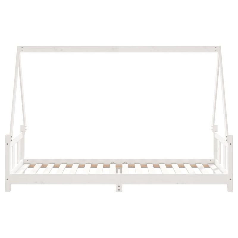 Casa si Gradina - Mobilier - Mobilier copii - Patuturi copii - Cadru de pat pentru copii, alb, 90x200 cm, lemn masiv de pin - Infinity.ro