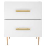 Casa si Gradina - Mobilier - Comode si corpuri - Noptiere - Noptiere, 2 buc., alb, 40x35x47,5 cm, lemn compozit - Infinity.ro