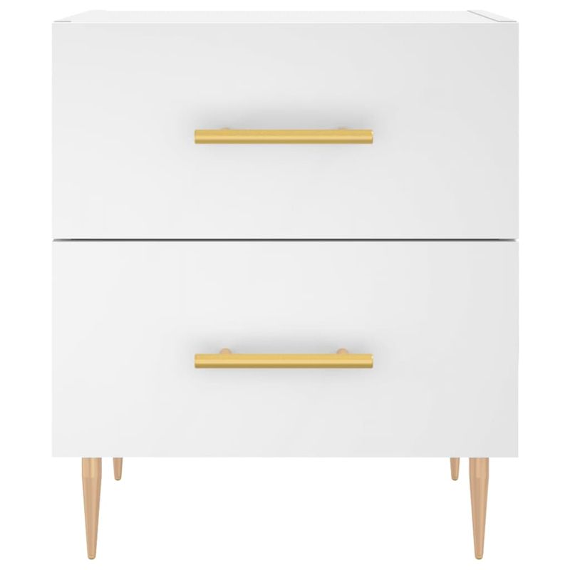 Casa si Gradina - Mobilier - Comode si corpuri - Noptiere - Noptiere, 2 buc., alb, 40x35x47,5 cm, lemn compozit - Infinity.ro