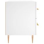 Casa si Gradina - Mobilier - Comode si corpuri - Noptiere - Noptiere, 2 buc., alb, 40x35x47,5 cm, lemn compozit - Infinity.ro