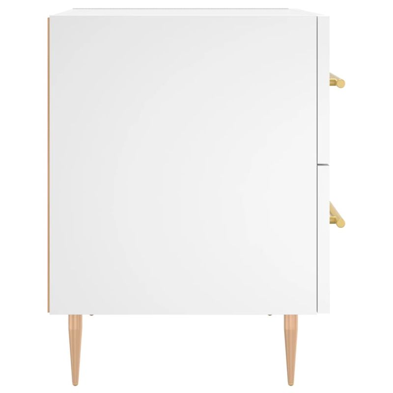 Casa si Gradina - Mobilier - Comode si corpuri - Noptiere - Noptiere, 2 buc., alb, 40x35x47,5 cm, lemn compozit - Infinity.ro
