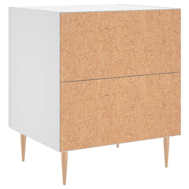 Casa si Gradina - Mobilier - Comode si corpuri - Noptiere - Noptiere, 2 buc., alb, 40x35x47,5 cm, lemn compozit - Infinity.ro