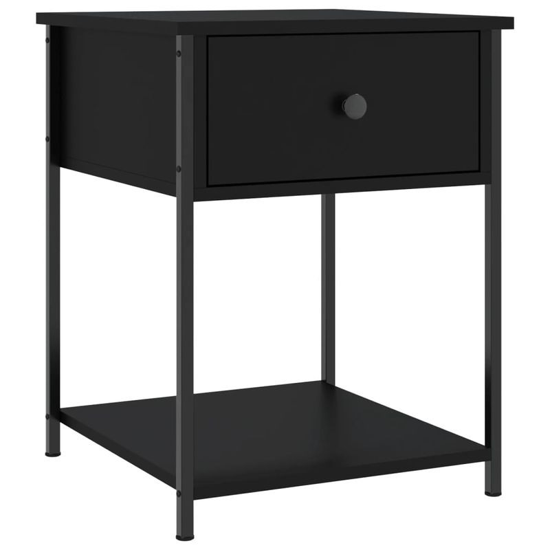 Casa si Gradina - Mobilier - Comode si corpuri - Noptiere - Noptiere, 2 buc., negru, 44x45x58 cm, lemn compozit - Infinity.ro