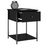 Casa si Gradina - Mobilier - Comode si corpuri - Noptiere - Noptiere, 2 buc., negru, 44x45x58 cm, lemn compozit - Infinity.ro