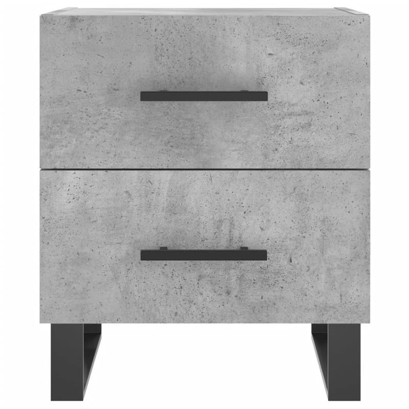 Casa si Gradina - Mobilier - Comode si corpuri - Noptiere - Noptiera, gri beton, 40x35x47,5 cm, lemn compozit - Infinity.ro