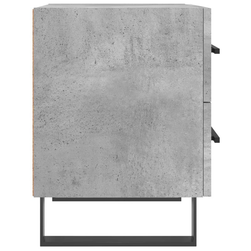 Casa si Gradina - Mobilier - Comode si corpuri - Noptiere - Noptiera, gri beton, 40x35x47,5 cm, lemn compozit - Infinity.ro