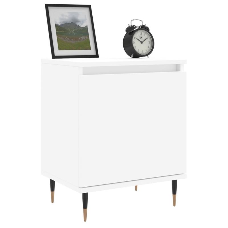 Casa si Gradina - Mobilier - Comode si corpuri - Noptiere - Noptiere, 2 buc, alb, 40x30x50 cm, lemn compozit - Infinity.ro