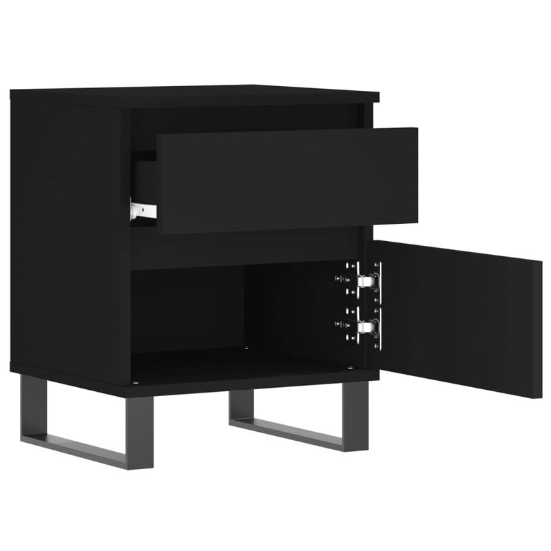 Casa si Gradina - Mobilier - Comode si corpuri - Noptiere - Noptiera, negru, 40x35x50 cm, lemn prelucrat - Infinity.ro
