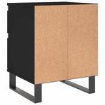 Casa si Gradina - Mobilier - Comode si corpuri - Noptiere - Noptiera, negru, 40x35x50 cm, lemn prelucrat - Infinity.ro