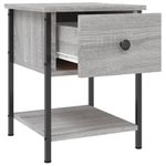 Casa si Gradina - Mobilier - Comode si corpuri - Noptiere - Noptiera, gri sonoma, 34x35,5x45 cm, lemn compozit - Infinity.ro