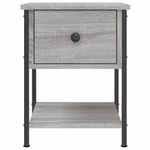 Casa si Gradina - Mobilier - Comode si corpuri - Noptiere - Noptiera, gri sonoma, 34x35,5x45 cm, lemn compozit - Infinity.ro