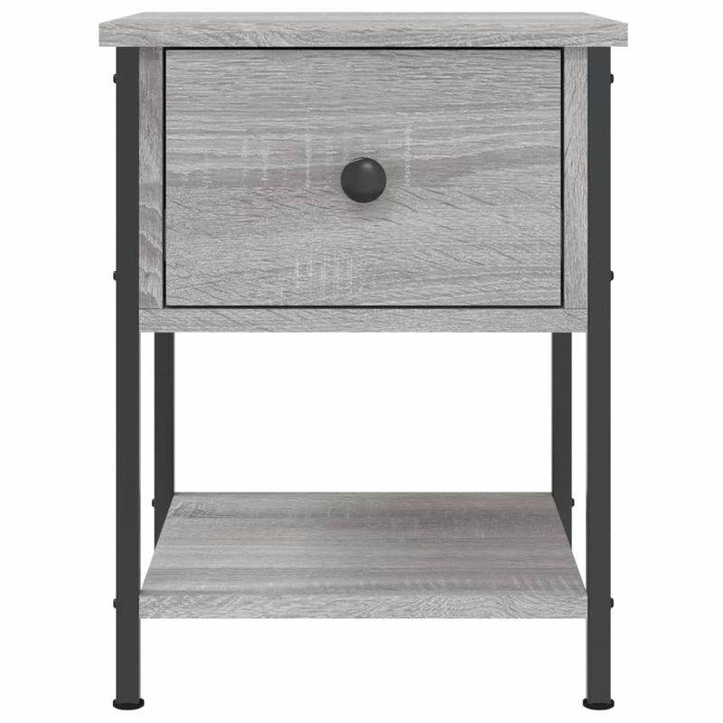 Casa si Gradina - Mobilier - Comode si corpuri - Noptiere - Noptiera, gri sonoma, 34x35,5x45 cm, lemn compozit - Infinity.ro