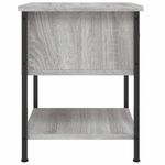 Casa si Gradina - Mobilier - Comode si corpuri - Noptiere - Noptiera, gri sonoma, 34x35,5x45 cm, lemn compozit - Infinity.ro
