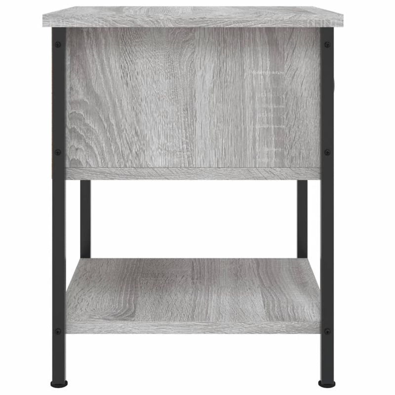 Casa si Gradina - Mobilier - Comode si corpuri - Noptiere - Noptiera, gri sonoma, 34x35,5x45 cm, lemn compozit - Infinity.ro