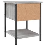 Casa si Gradina - Mobilier - Comode si corpuri - Noptiere - Noptiera, gri sonoma, 34x35,5x45 cm, lemn compozit - Infinity.ro
