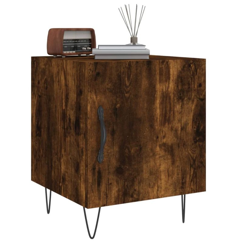 Casa si Gradina - Mobilier - Comode si corpuri - Noptiere - Noptiere, 2 buc., stejar fumuriu, 40x40x50 cm, lemn compozit - Infinity.ro