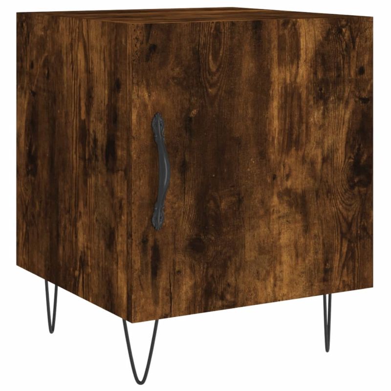 Casa si Gradina - Mobilier - Comode si corpuri - Noptiere - Noptiere, 2 buc., stejar fumuriu, 40x40x50 cm, lemn compozit - Infinity.ro