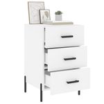 Casa si Gradina - Mobilier - Comode si corpuri - Noptiere - Noptiera, alb, 40x40x66 cm, lemn compozit - Infinity.ro