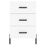 Casa si Gradina - Mobilier - Comode si corpuri - Noptiere - Noptiera, alb, 40x40x66 cm, lemn compozit - Infinity.ro
