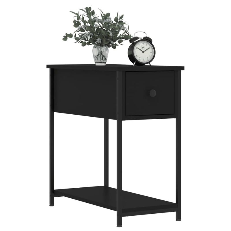 Casa si Gradina - Mobilier - Comode si corpuri - Noptiere - Noptiera, negru, 30x60x60 cm, lemn prelucrat - Infinity.ro