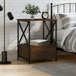 Casa si Gradina - Mobilier - Comode si corpuri - Noptiere - Noptiera, stejar maro, 50x41x65 cm, lemn compozit - Infinity.ro