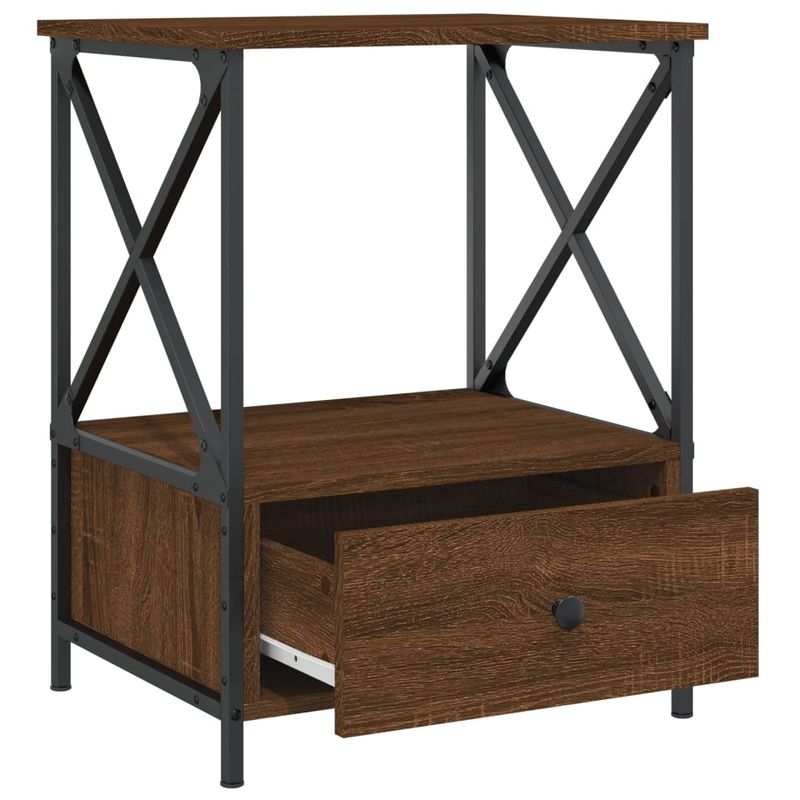 Casa si Gradina - Mobilier - Comode si corpuri - Noptiere - Noptiera, stejar maro, 50x41x65 cm, lemn compozit - Infinity.ro