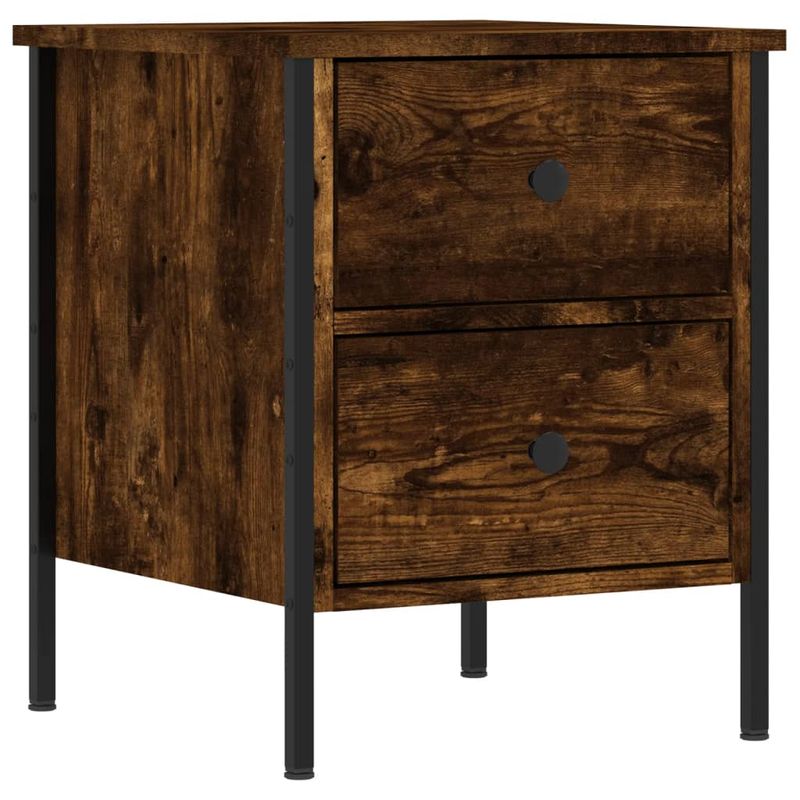 Casa si Gradina - Mobilier - Comode si corpuri - Noptiere - Noptiere, 2 buc., stejar fumuriu, 40x42x50 cm, lemn compozit - Infinity.ro