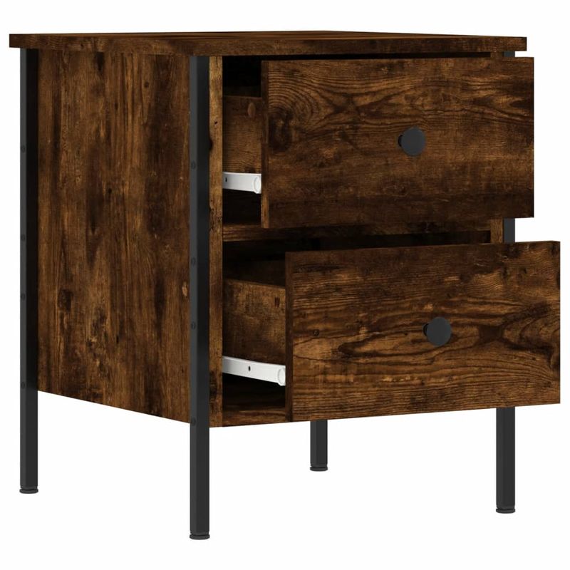 Casa si Gradina - Mobilier - Comode si corpuri - Noptiere - Noptiere, 2 buc., stejar fumuriu, 40x42x50 cm, lemn compozit - Infinity.ro