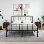 Casa si Gradina - Mobilier - Comode si corpuri - Noptiere - Noptiere, 2 buc., stejar fumuriu, 40x35x50 cm, lemn compozit - Infinity.ro