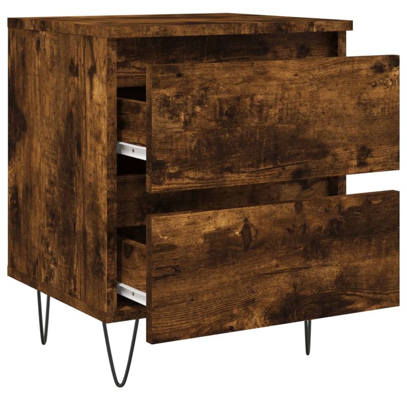 Casa si Gradina - Mobilier - Comode si corpuri - Noptiere - Noptiere, 2 buc., stejar fumuriu, 40x35x50 cm, lemn compozit - Infinity.ro