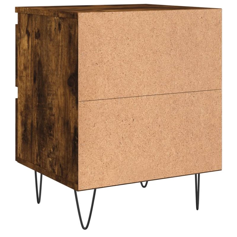 Casa si Gradina - Mobilier - Comode si corpuri - Noptiere - Noptiere, 2 buc., stejar fumuriu, 40x35x50 cm, lemn compozit - Infinity.ro