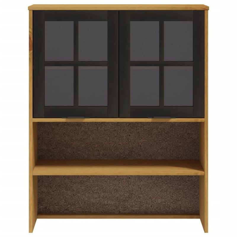 Casa si Gradina - Mobilier - Comode si corpuri - Comode - Blat pentru dulap inalt cu usi din sticla „FLAM” lemn masiv pin - Infinity.ro