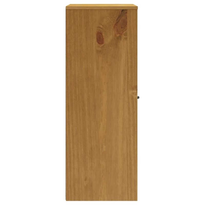 Casa si Gradina - Mobilier - Comode si corpuri - Comode - Blat pentru dulap inalt cu usi din sticla „FLAM” lemn masiv pin - Infinity.ro