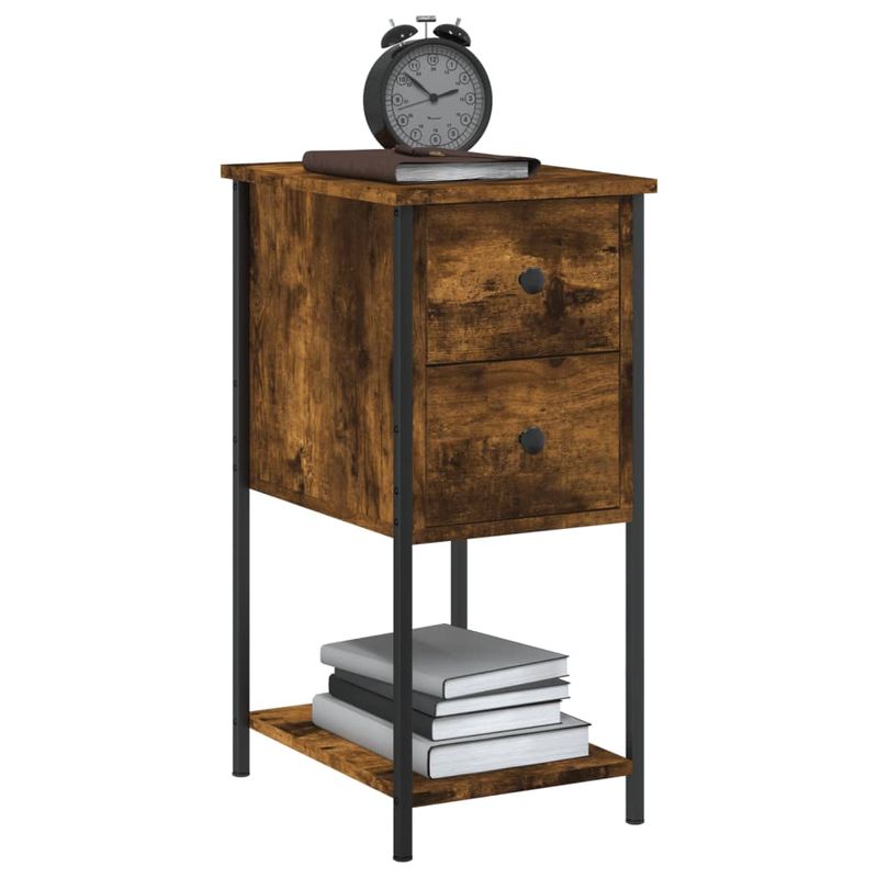 Casa si Gradina - Mobilier - Comode si corpuri - Noptiere - Noptiere, 2 buc., stejar fumuriu, 32x42x70 cm, lemn compozit - Infinity.ro