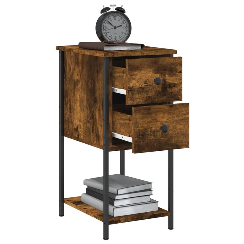 Casa si Gradina - Mobilier - Comode si corpuri - Noptiere - Noptiere, 2 buc., stejar fumuriu, 32x42x70 cm, lemn compozit - Infinity.ro