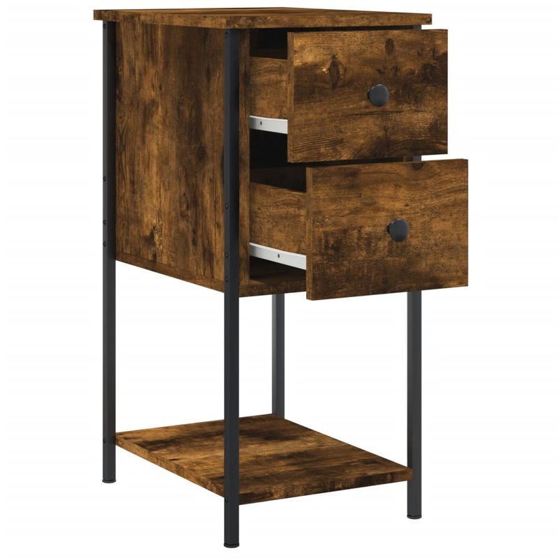 Casa si Gradina - Mobilier - Comode si corpuri - Noptiere - Noptiere, 2 buc., stejar fumuriu, 32x42x70 cm, lemn compozit - Infinity.ro