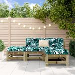 Casa si Gradina - Gradina si terasa - Mobilier exterior - Seturi mobila gradina - Set mobilier relaxare de gradina, 4 piese, lemn de pin tratat - Infinity.ro