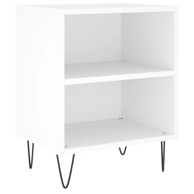 Casa si Gradina - Mobilier - Comode si corpuri - Noptiere - Noptiere, 2 buc, alb, 40x30x50 cm, lemn compozit - Infinity.ro