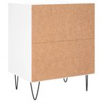 Casa si Gradina - Mobilier - Comode si corpuri - Noptiere - Noptiere, 2 buc, alb, 40x30x50 cm, lemn compozit - Infinity.ro