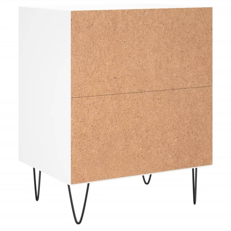 Casa si Gradina - Mobilier - Comode si corpuri - Noptiere - Noptiere, 2 buc, alb, 40x30x50 cm, lemn compozit - Infinity.ro