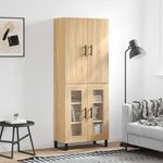 Casa si Gradina - Mobilier - Comode si corpuri - Comode - Dulap inalt, stejar sonoma, 69,5x34x180 cm, lemn compozit - Infinity.ro