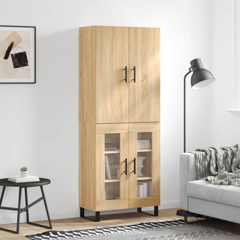 Casa si Gradina - Mobilier - Comode si corpuri - Comode - Dulap inalt, stejar sonoma, 69,5x34x180 cm, lemn compozit - Infinity.ro