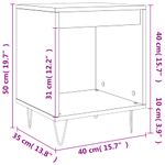 Casa si Gradina - Mobilier - Comode si corpuri - Noptiere - Noptiere, 2 buc., gri sonoma, 40x35x50 cm, lemn compozit - Infinity.ro