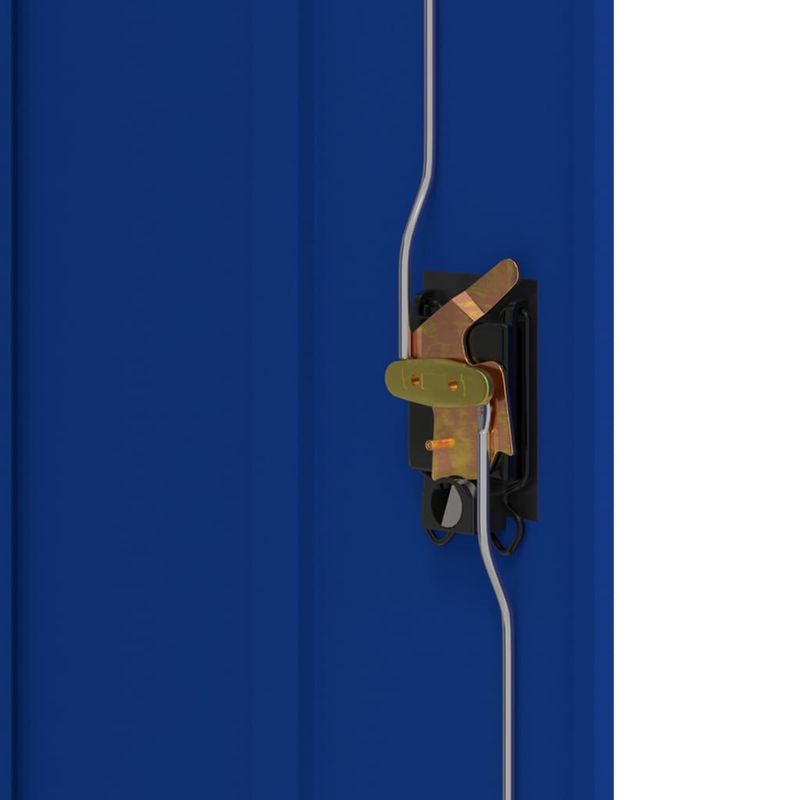 Casa si Gradina - Constructii - Depozitare, transport si protectie - Rafturi, fisete si vestiare - Fiset, gri deschis si albastru, 90x40x70 cm, otel - Infinity.ro