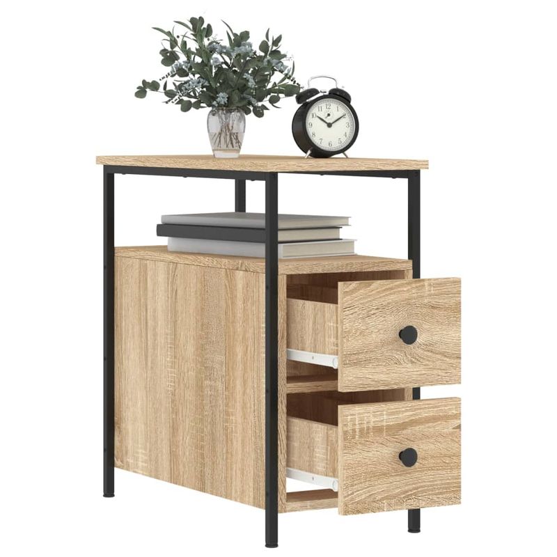 Casa si Gradina - Mobilier - Comode si corpuri - Noptiere - Noptiere, 2 buc., stejar sonoma, 30x60x60 cm, lemn prelucrat - Infinity.ro