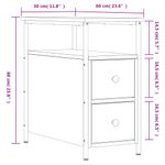 Casa si Gradina - Mobilier - Comode si corpuri - Noptiere - Noptiere, 2 buc., stejar sonoma, 30x60x60 cm, lemn prelucrat - Infinity.ro
